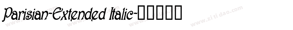 Parisian-Extended Italic字体转换